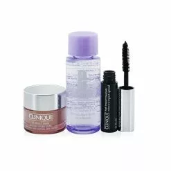 CLINIQUE - Eye Favourites Set: All About Eyes 15ml+ Take The Day Off Makeup Remover 50ml+ High Impact Mascara 3.5ml+ Bag 3pcs+1Bag
