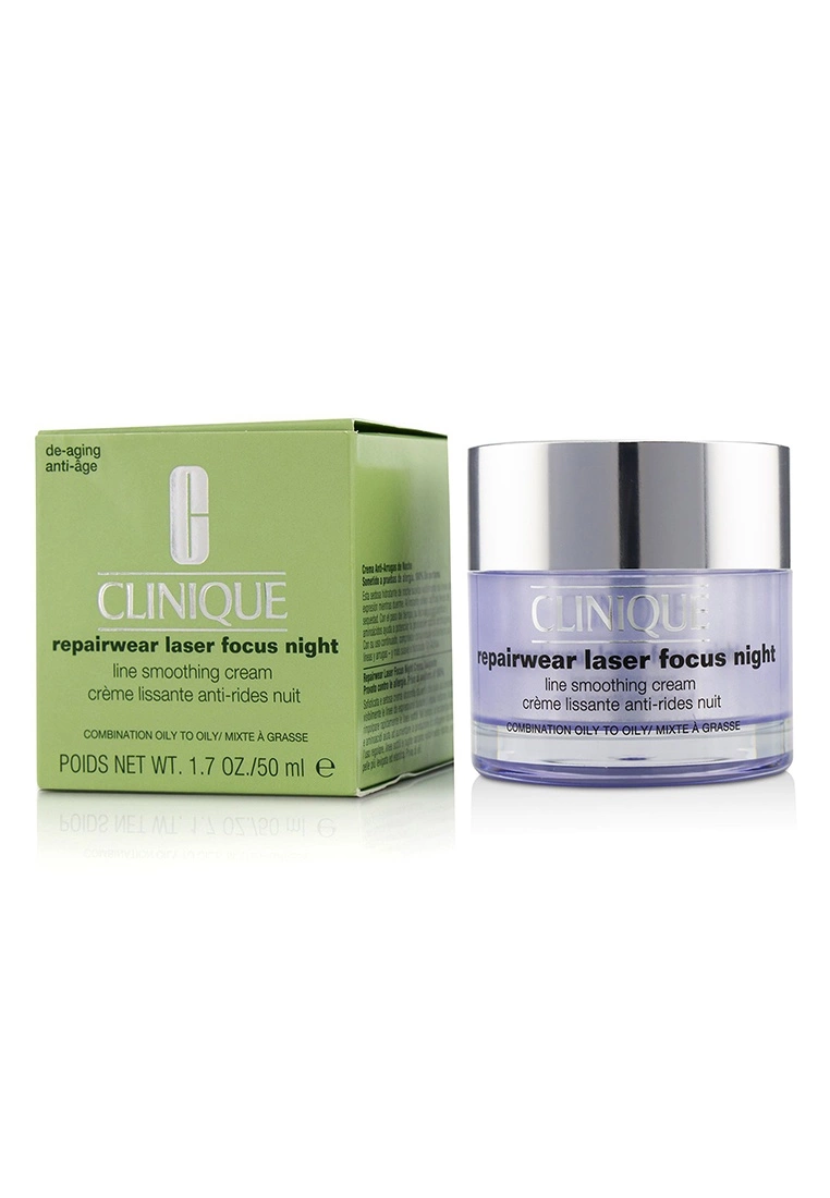 CLINIQUE - Repairwear Laser Focus Night Line Smoothing Cream - Combination Oily To Oily 50ml/1.7oz - Image 2