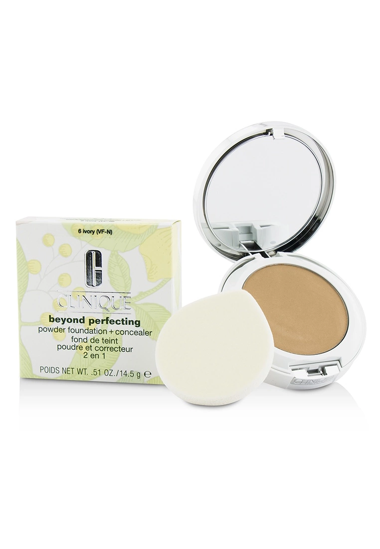 CLINIQUE - Beyond Perfecting Powder Foundation + Corrector - # 06 Ivory (VF-N) 14.5g/0.51oz