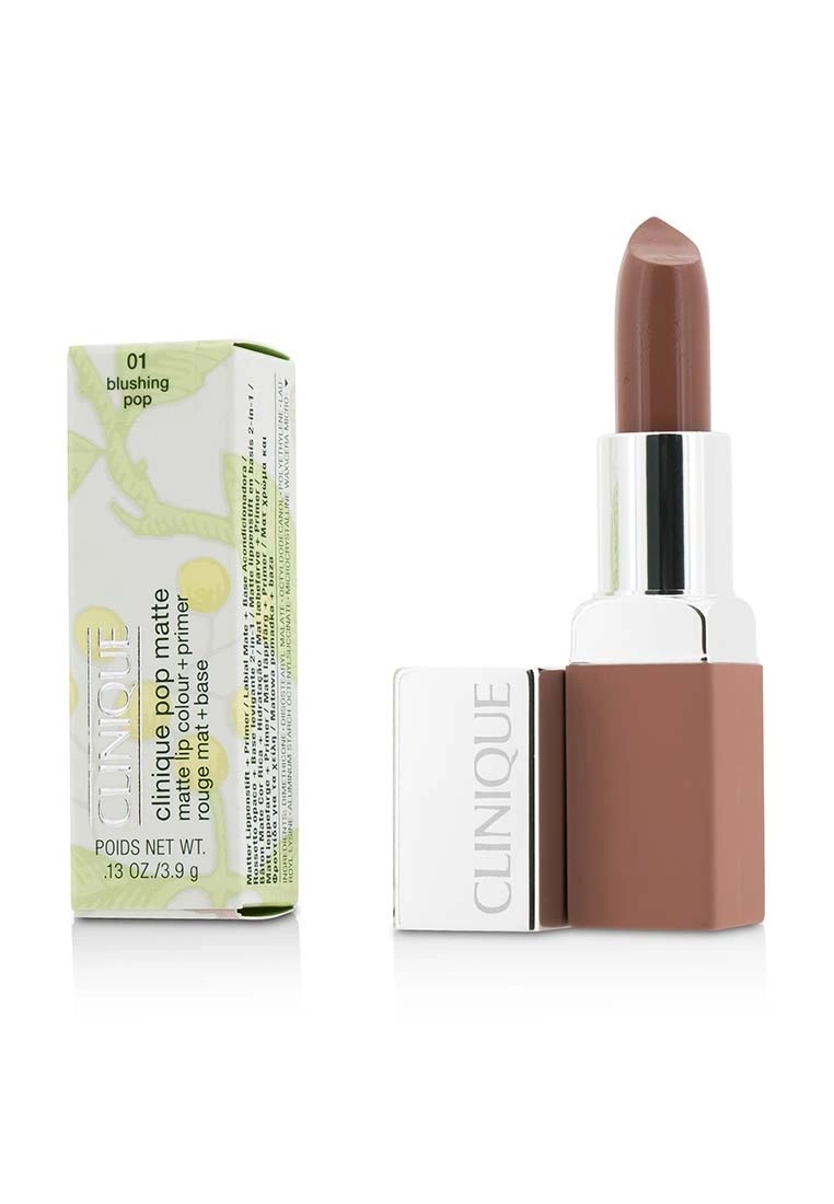 CLINIQUE - Pop Matte Lip Colour + Primer - # 01 Blushing Pop 3.9g/0.13oz