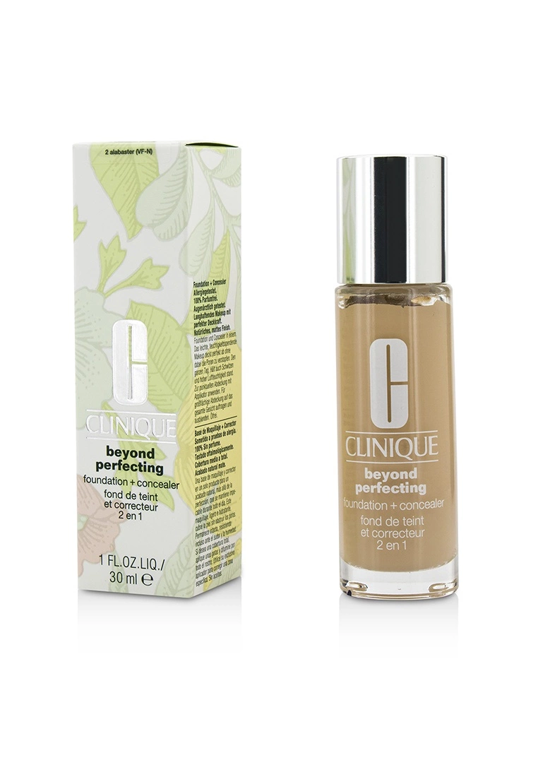 CLINIQUE - Beyond Perfecting Foundation & Concealer - # 02 Alabaster (VF-N) 30ml/1oz