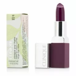 CLINIQUE - Pop Matte Lip Colour + Primer - # 07 Pow Pop 3.9g/0.13oz
